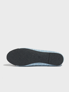 <span class=keywords><strong>Ballerine</strong></span> in Lino Traspirante per Donne, Bicolore Nero e Azzurro con Fiocco, <span class=keywords><strong>Scarpe</strong></span> Basse Comode - Product Image 6