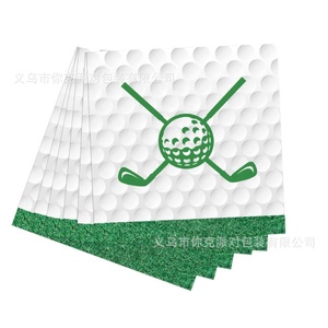 Ensemble <span class=keywords><strong>de</strong></span> fournitures <span class=keywords><strong>de</strong></span> fête jetables en papier pour la décoration des fêtes, avec des gobelets en papier, des assiettes en papier et des serviettes en papier, sur le thème <span class=keywords><strong>du</strong></span> parcours <span class=keywords><strong>de</strong></span> golf - Product Image 5