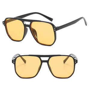 DL GLASSES Classic Cheap Vintage Hombres Aviación Gafas de sol Marco de plástico Oversized Double Bridge Pilot Gafas de sol 2024 Gafas de sol - Product Image 5