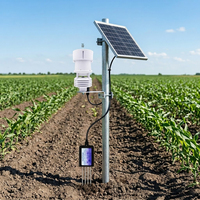 Station météo ultrasonique RS485 Modbus 7 en 1, capteur micro-météorologique avec 4G MQTT pour l'agriculture intelligente et les installations solaires