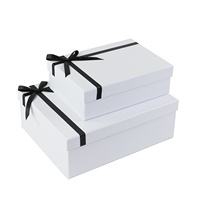 Échantillon gratuit Grande boîte en carton A6 de luxe pour vêtements Ensembles de bijoux pliables Impression de gaufrage par revêtement UV de ruban pliable