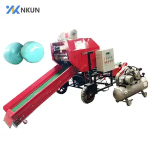 Automatic 55*52 india Hay small Round Silage Baler Machine for Grass Bale price