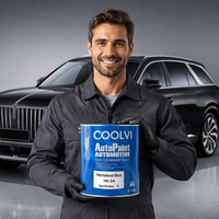 Peinture automobile noire 1K haute brillance - Revêtement de finition VOC OK pour la réparation de la carrosserie automobile