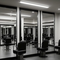 Miroirs muraux de salle de bain contemporains de grande taille sans cadre, épaisseur 2-8 mm, norme européenne, en verre flotté, miroir de salon