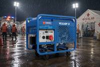 Générateur diesel 11 kW, 12 kW max, double cylindre, refroidissement par air, triphasé 400 V 230 V, groupe électrogène portable pour diverses applications