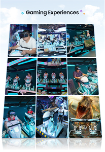 Simulateur de course VR 5 places FuninVR ZY-VR-1CS 5D/7D/8D, machine électrique cylindrique en métal pour parcs d'attractions intérieurs - Product Image 2