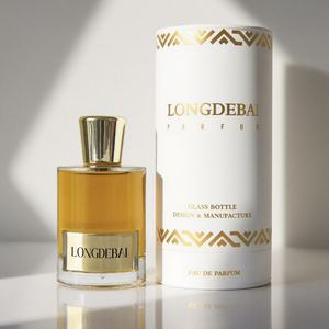 Botella de Perfume Redonda de Lujo al por Mayor, Botella de Vidrio Transparente Vacía con Cierre a Presión, Cilindro Transparente de 30 ml, 50 ml, 100 ml, 200 ml, 250 ml, Botella de Perfume con Tapa Dorada - Product Image 4