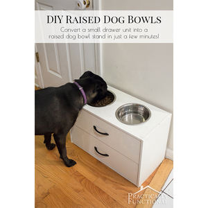 Penjualan terlaris 2 mangkuk tempat makan anjing dengan laci tinggi mangkuk anjing peliharaan mangkuk & pengumpan otomatis - Product Image 6