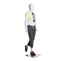 Maniquí de Cuerpo Completo Femenino M070-FT-1 en Pose de Caminata para Exhibición de Ropa Deportiva y Cortavientos en Escaparates