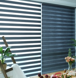 Persianas Zebra Coreanas Edición Skan, Cortinas Enrollables Automáticas Motorizadas Personalizadas para Día y Noche, Cortinas Modernas para Ventanas con Filtro de Luz para el Hogar - Product Image 1