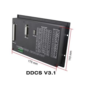 Contrôleur CNC hors ligne DDCS V3.1 V4.1 3/4 axes pour fraiseuse avec arrêt d'urgence, support de volant et prise en charge du code G - Product Image 2