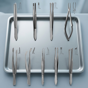 Pinzas Ziegler para Cilios de 9 cm, Pinzas Douglas para Cilios, Pinzas Littauer para Cilios de 8.5 cm, 3 Pulgadas, Fabricadas en Acero Inoxidable - Product Image 2