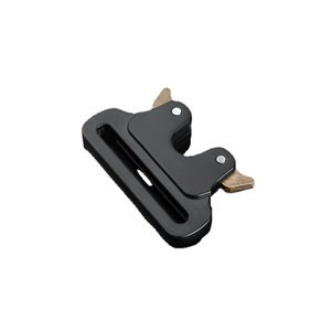 หัวเข็มขัดโลหะแบบล็อคอัตโนมัติ ขนาด 50 มม. สีดำ สายรัดปรับได้ สำหรับเข็มขัดยุทธวิธีและกระเป๋าเป้ - Product Image 4