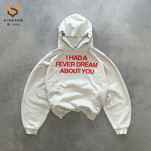 ผู้ผลิตเสื้อฮู้ดดี้ผู้ชายแบบกำหนดเอง เนื้อผ้าหนา 100% คอตตอน 500 กรัมต่อตารางเมตร ทรงโอเวอร์ไซส์ ผ้าเฟรนช์เทอร์รี่ สำหรับผู้ชาย - Product Image 4