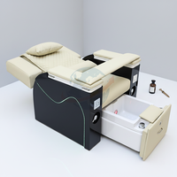 Fauteuil de pédicure électrique professionnel multifonctionnel inclinable avec système de jet sans tuyau à drainage automatique pour salon de manucure