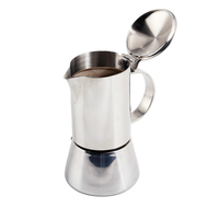 Cafetière à expresso pour cuisinière, design classique, en acier inoxydable, avec construction durable et isolation thermique