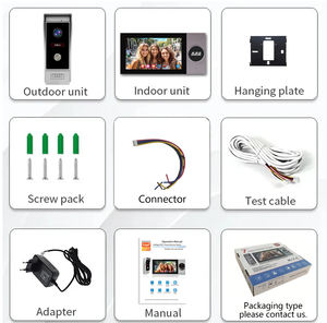 Fabrik preis Tuya AHD 1080P 7-Zoll-Touchscreen 4 Kabel gebundene Video-Gegensprechanlage mit Bewegungs erkennung und Nachtsicht kamera - Product Image 6