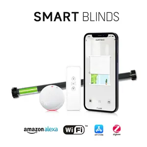 Tuya Zigbee Smart Electric Roller Blinds Motor Window Wifi App Smart Control Motorized Automatic Roller Blinds