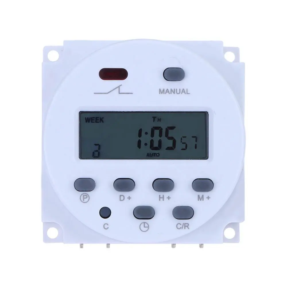 CN101A Tempo LCD interruttore 12V 24V 110V 220V Tempo di Relè di Strada Lampada Cartellone di Alimentazione Timer senza Scatola A Prova di Acqua