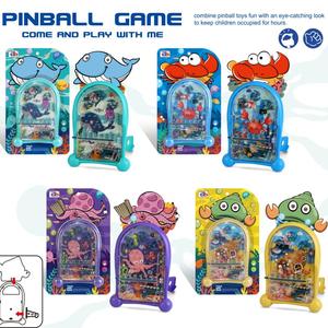 HTL Juego de Pinball de Animales Marinos, Laberinto de Pinball Portátil, Juguete con Temática de <span class=keywords><strong>Ballena</strong></span>, Cangrejo, Pulpo <span class=keywords><strong>y</strong></span> <span class=keywords><strong>Caracol</strong></span> Marino, Lanzador de Resorte, Regalo de Arcade de Bolsillo - Product Image 4