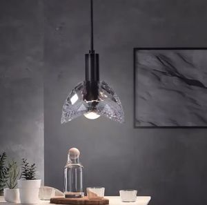 Light Luxury K9 Crystal Long Line <b>Black</b> <b>Lampshade</b> Pendant Light Kitchen Island Pendant Light - Product Image 5