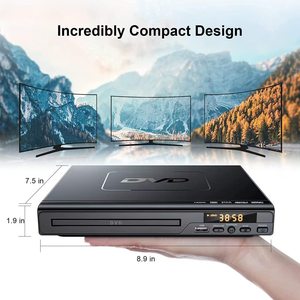 Reproductor de DVD HD inteligente multiformato con HDMI y USB para cine en casa, control remoto, compatibilidad total con discos, material plástico - Product Image 3