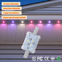 Lumières de Noël extérieures permanentes résidentielles DC48V RGBW à 6 LED, étanches IP68, pour gouttières, 300ft 400ft 500ft