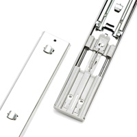 Glissières de tiroir à fermeture douce de 51 mm, à roulement à billes, à extension complète, télescopiques, pour cuisine, armoire, chambre à coucher, meubles