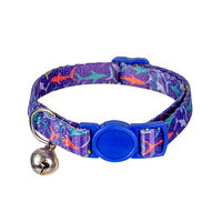 Collier pour chat réglable bleu avec logo personnalisé, vente en gros du fabricant