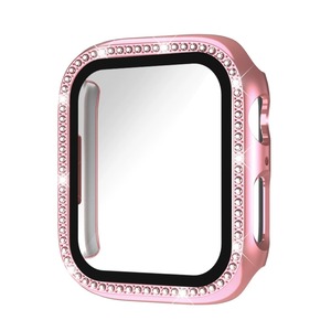 Protector de Pantalla de Diamante y Funda para Reloj Inteligente Serie 6 7 8 9 <span class=keywords><strong>SE</strong></span> 40mm 41mm 44mm 45mm con Cristal - Product Image 2