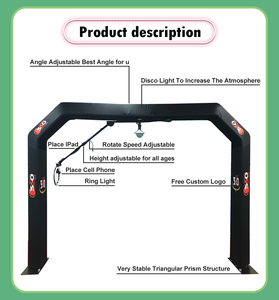 2025 bán buôn tùy chỉnh 360 Photo Booth nền Battery Powered thay đổi màu sắc LED ánh sáng cho - Product Image 2