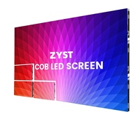 Écran d'affichage publicitaire LED intérieur P1.87 P1.56 P1.25 P0.9 P0.64K Technologie COB + Garantie de 5 ans pour les vitrines commerciales