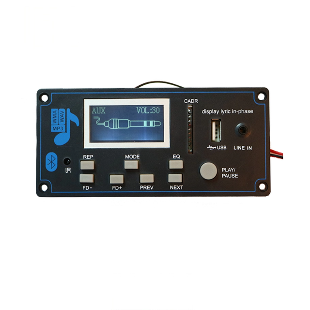 DC 9V/12V Blue Tooth Module MP3 Decoder Board Lyrics Synchronization Car Speaker DIY Accessories