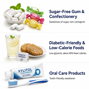 <span class=keywords><strong>Xylitol</strong></span> en poudre 99% HPLC en vrac de l'usine LCHBIO, CAS 87-99-0 E967, édulcorant naturel de rafle de maïs, sans sucre, doux pour les dents, faible teneur en calories - Product Image 4