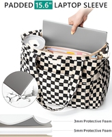 Sac fourre-tout léger en velours côtelé pour ordinateur portable, idéal pour enseignantes, infirmières, sac à livres, sacs fourre-tout durables pour femmes