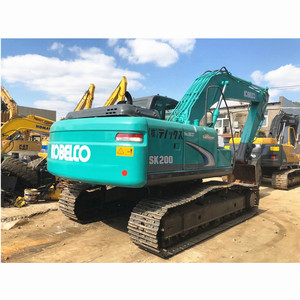 Excavadora de cadenas Kobelco SK200 usada de servicio pesado con motor Hino y componentes principales de bomba en venta - Product Image 1