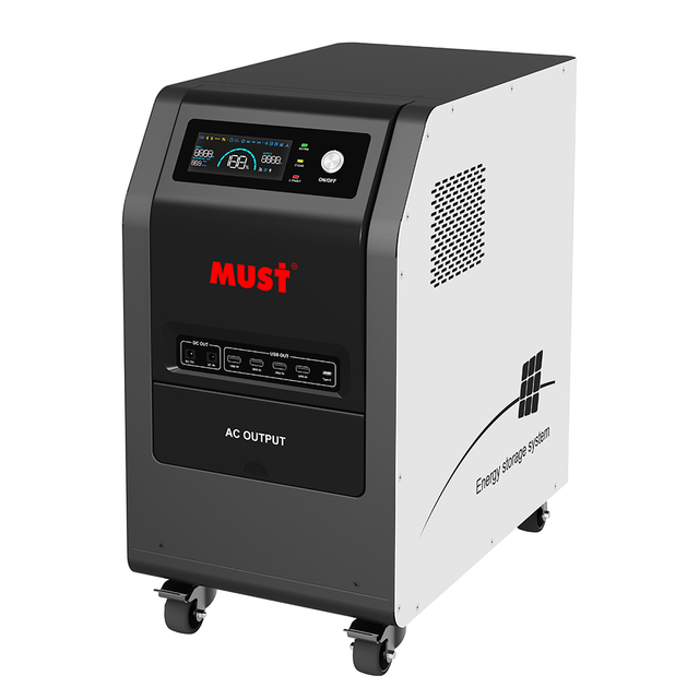 220V 230V Must Solar Portable Power Station Generator 300W to 3000W MPPT Controller 1800W Peak Power