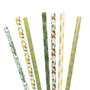 Stampa <span class=keywords><strong>leopardo</strong></span> personalizzata bere PP plastica dura stampa cannucce riutilizzabili in plastica modello ghepardo rosa - Product Image 6