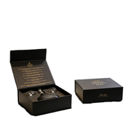 Boîte à rabat magnétique personnalisée pour vin et champagne, impression couleur or, boîte rigide, boîte cadeau, emballage de luxe pour boissons