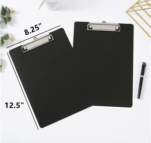 Clipboard nẹp đen với clip thấp A4 Kích thước thư vẽ Bảng treo thư mục nhựa thư mục y tá văn phòng sinh viên - Product Image 2