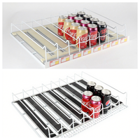 Étagère de marchandises de glisse de boisson de réfrigérateur étagère de rouleau d'alimentation par gravité