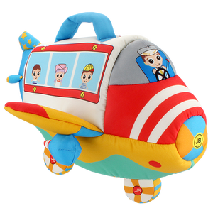 Jollybaby Factory - Juego de Juguetes de Peluche Personalizados de Auto de Carreras y Avión con Muñeco de Azafata y Capitán, Peluche Unisex CN;GUA - Product Image 6
