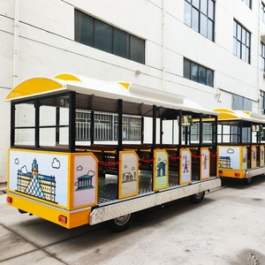 Tren Turístico Dorlin de 42 Pasajeros, de Alta Calidad y Lujo, para Parques de Atracciones, sin Rieles, para Turistas - Product Image 3