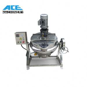 Pot à gaz 1000L mélangeur veste à gaz marmite bouilloire gainée bonbons sauce au sucre viande <span class=keywords><strong>soupe</strong></span> aux légumes marmite - Product Image 6