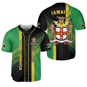 <span class=keywords><strong>Maillot</strong></span> de baseball jamaïcain imprimé de nom d'équipe personnalisé pour les hommes Oem vente en gros chemises d'uniforme de baseball de la Jamaïque de haute qualité pour les hommes - Product Image 5