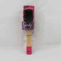 Vente chaude eco brosse à cheveux en bois brosse à cheveux rembourrée