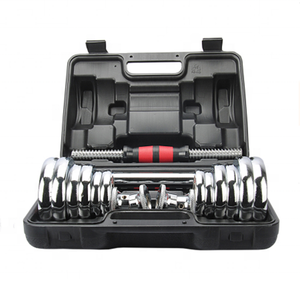 Barbell y Dumbbell <span class=keywords><strong>30</strong></span> <span class=keywords><strong>kg</strong></span> 20kg Chrome Dumbbell Set - Product Image 4