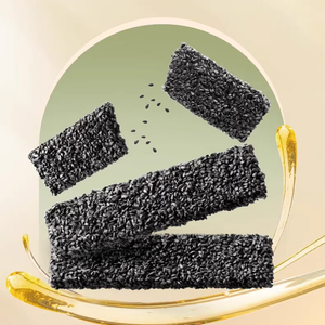 Barre de sésame noir Huanglaowu sans sucre et au miel, riche en calcium et en protéines, collation saine quotidienne et portable, 168g - Product Image 3