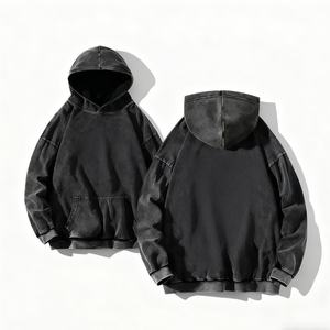 Fabricante de Chaquetas 2025, Venta al por Mayor de Sudaderas con Capucha Cuadradas Vintage Lavadas al Ácido para Hombre, Adecuadas para el Estilo Urbano Hip-hop - Product Image 2