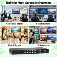 Commutateur matriciel DQINFOS 8x8 HDCP2.2 EDID CEC IR bidirectionnel RS232 TCP/IP pour affichage numérique 18 Gbps 4K60Hz